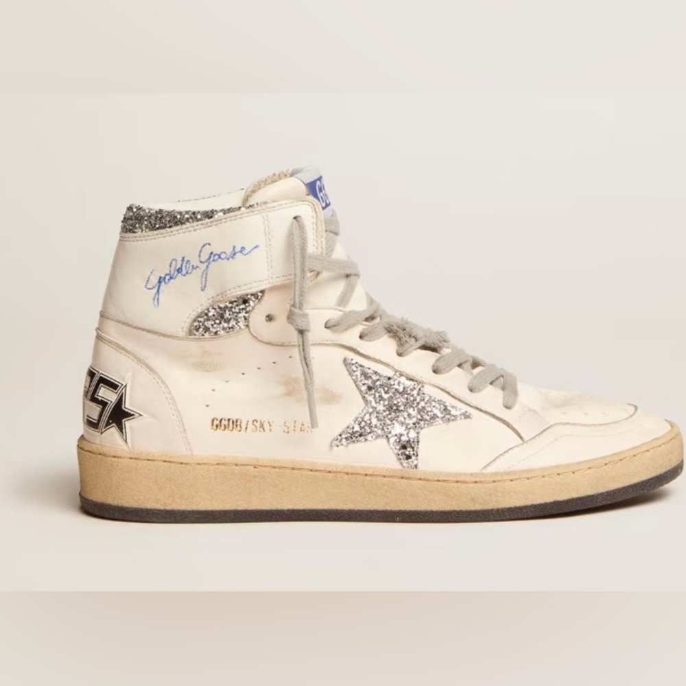 Women's Sky-Star with signature on the ankle and
Silver Glitter Inserts & Stars